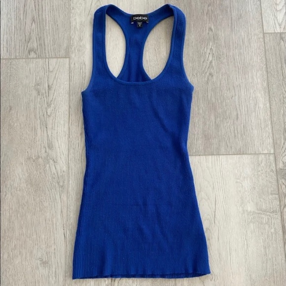 Bebe | Knit racer tank top - Picture 2 of 4